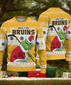 Boston Bruins Grinch Christmas Ugly Sweater