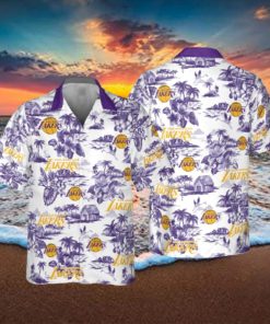 Los Angeles Lakers Retro Hawaiian Shirt For Men And Women Gift Beach