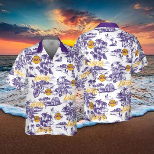 Los Angeles Lakers Retro Hawaiian Shirt For Men And Women Gift Beach