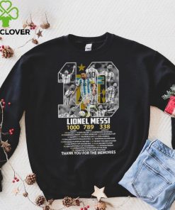 10 Lionel Messi 1000 Games 789 Goals 338 Assists thank You for them memoirs signature hoodie, sweater, longsleeve, shirt v-neck, t-shirt