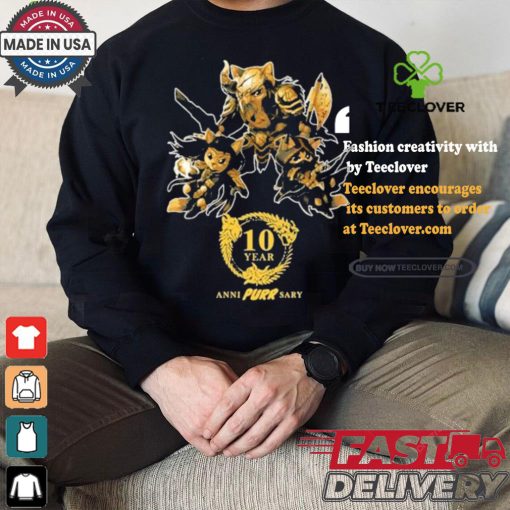 10 Year Anni Purr Sary 2024 T shirt