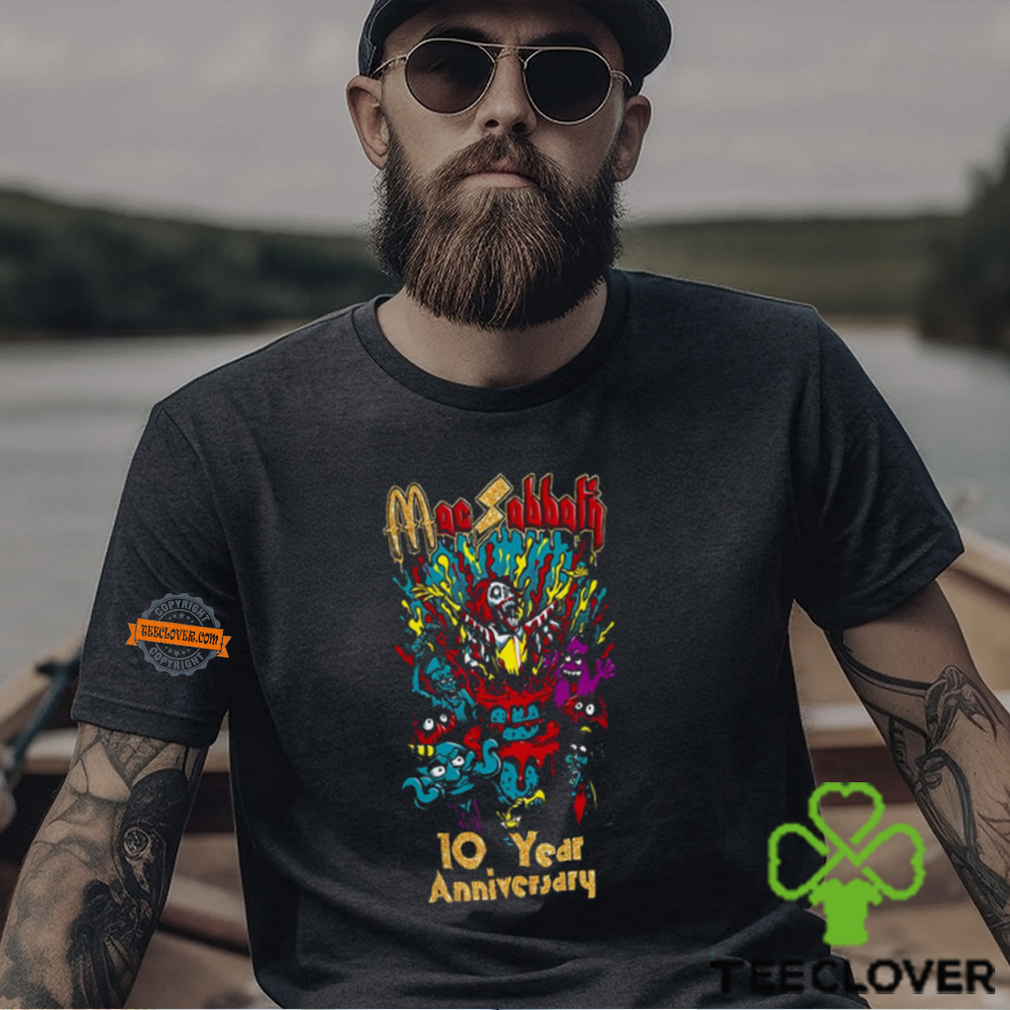 10 Year Anniversary Mac Sabbath Show T Shirt 10 Year Anniversary Mac Sabbath Show T Shirt