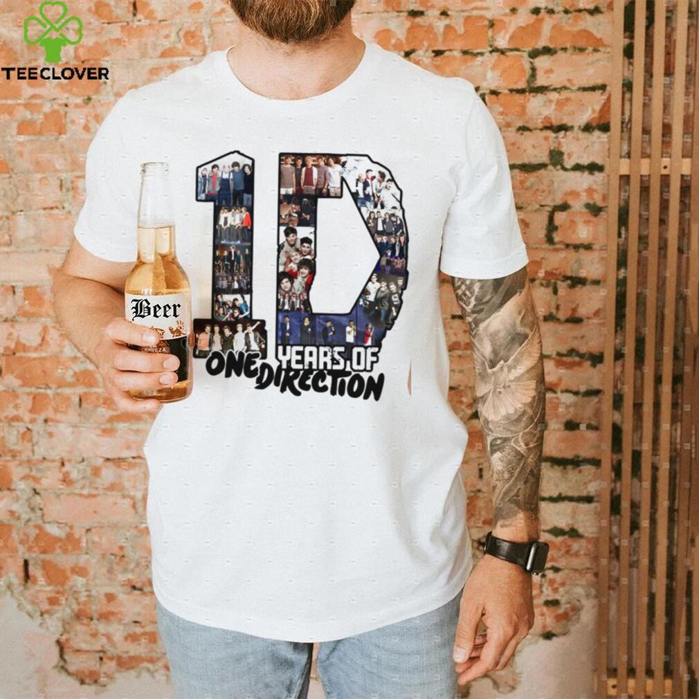 10 Years Of 1 D One Direction Unisex T Shirt 10 Years Of 1 D One Direction Unisex T Shirt