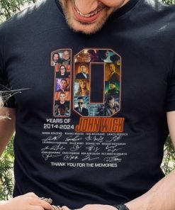 10 Years Of 2014 2024 John Wick Thank You For The Memories T Shirt