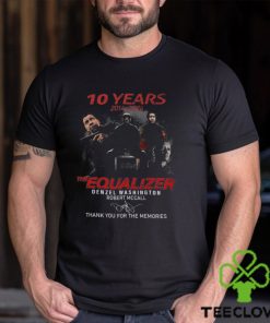 10 Years The Equalizer Denzel Washington Robert Mccall Thank You For The Memories T Shirt