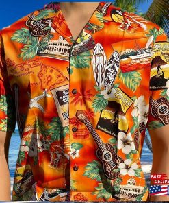 100% Cotton Kona Music Hawaiian Aloha Shirt Made In Hawaii Small