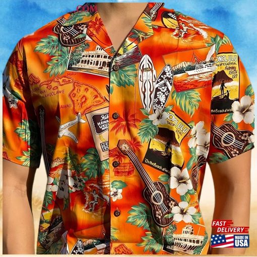 100% Cotton Kona Music Hawaiian Aloha Shirt Made In Hawaii Small