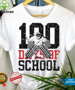 100 Days Of School Ice Hockey Sport Student Teacher Shirt 2 100 Days Of School Ice Hockey Sport Student Teacher Shirt
