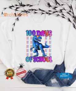 100 Days Of School Shirt T rex 100 Days Smarter 100th Day T Shirt