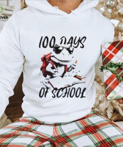 100 Days Of School T Rex With Glasses Shirt