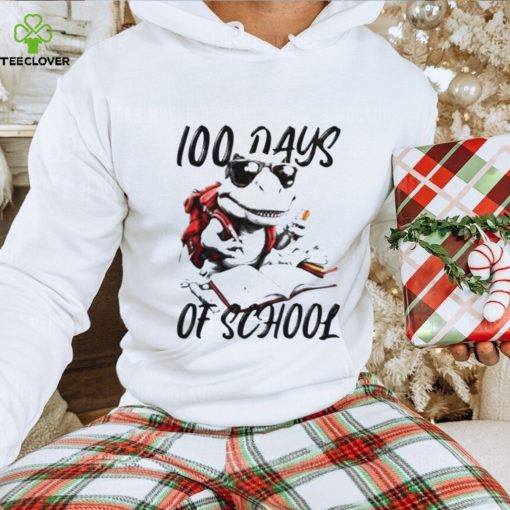 100 Days Of School T Rex With Glasses Shirt