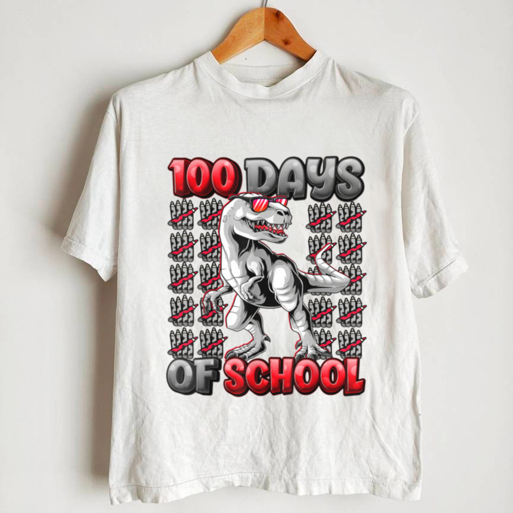 100 Days Of School Trex 100 Days Smarter 100th Day of School T Shirt (3) 100 Days Of School Trex 100 Days Smarter 100th Day of School T Shirt (3)