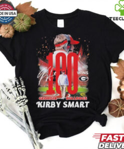 100 Wins With Kirby Smart Georgia Bulldogs Shirt