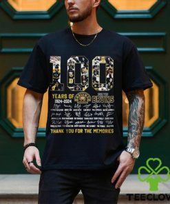 100 Years of 1924 2024 Boston Bruins all member thank you for the memories signature Shirt