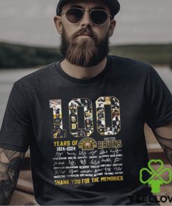 100 Years of 1924 2024 Boston Bruins all member thank you for the memories signature Shirt