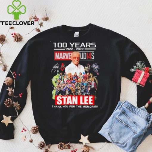 100 years 1922 2022 Marvel Studios Stan Lee thank you for the memories signatures T shirt