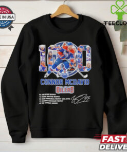 1000 Points Connor Mcdavid Edmonton Hockey Signature Shirt