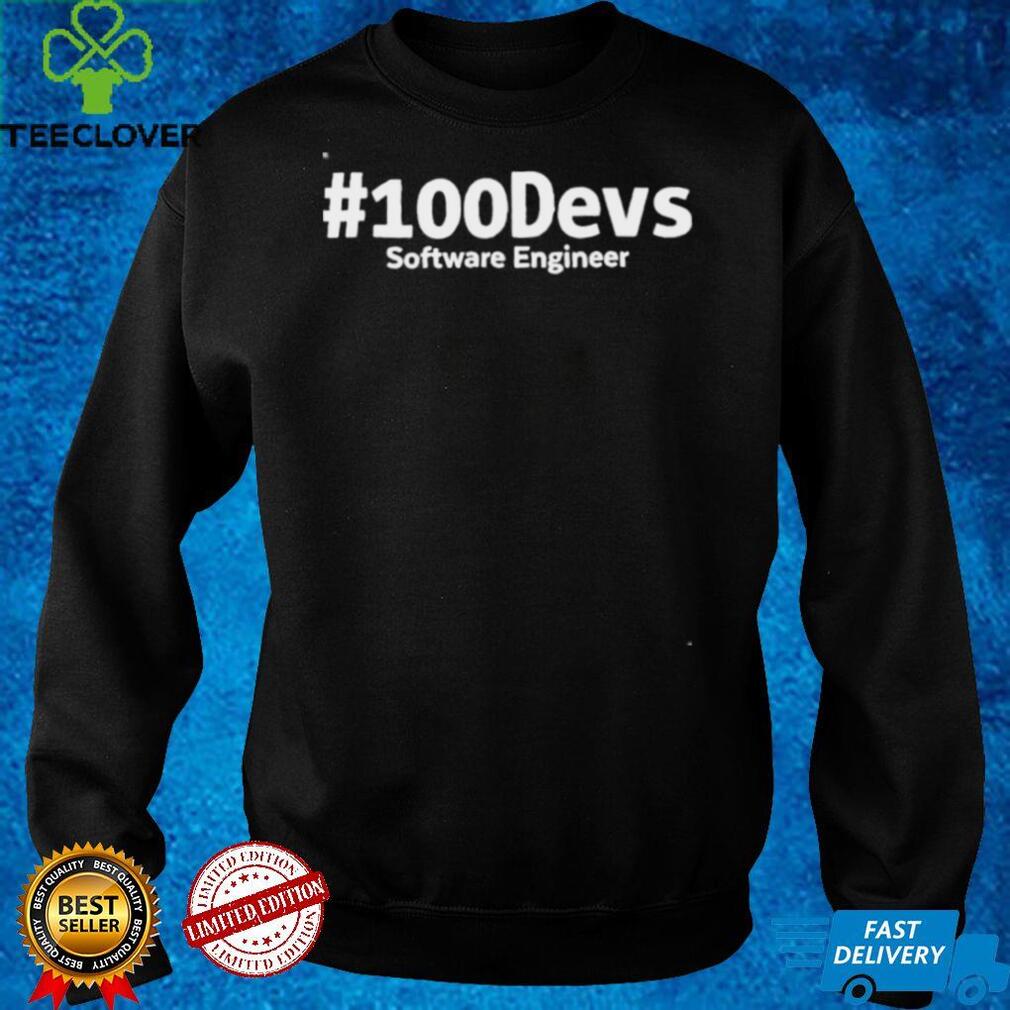 100devs software engineer shirt