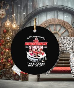 100th Anniversary The Horseshoe 1922 Stadium 2022 The Buckeye Battle Cry Ornament Christmas