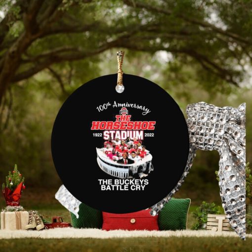 100th Anniversary The Horseshoe 1922 Stadium 2022 The Buckeye Battle Cry Ornament Christmas