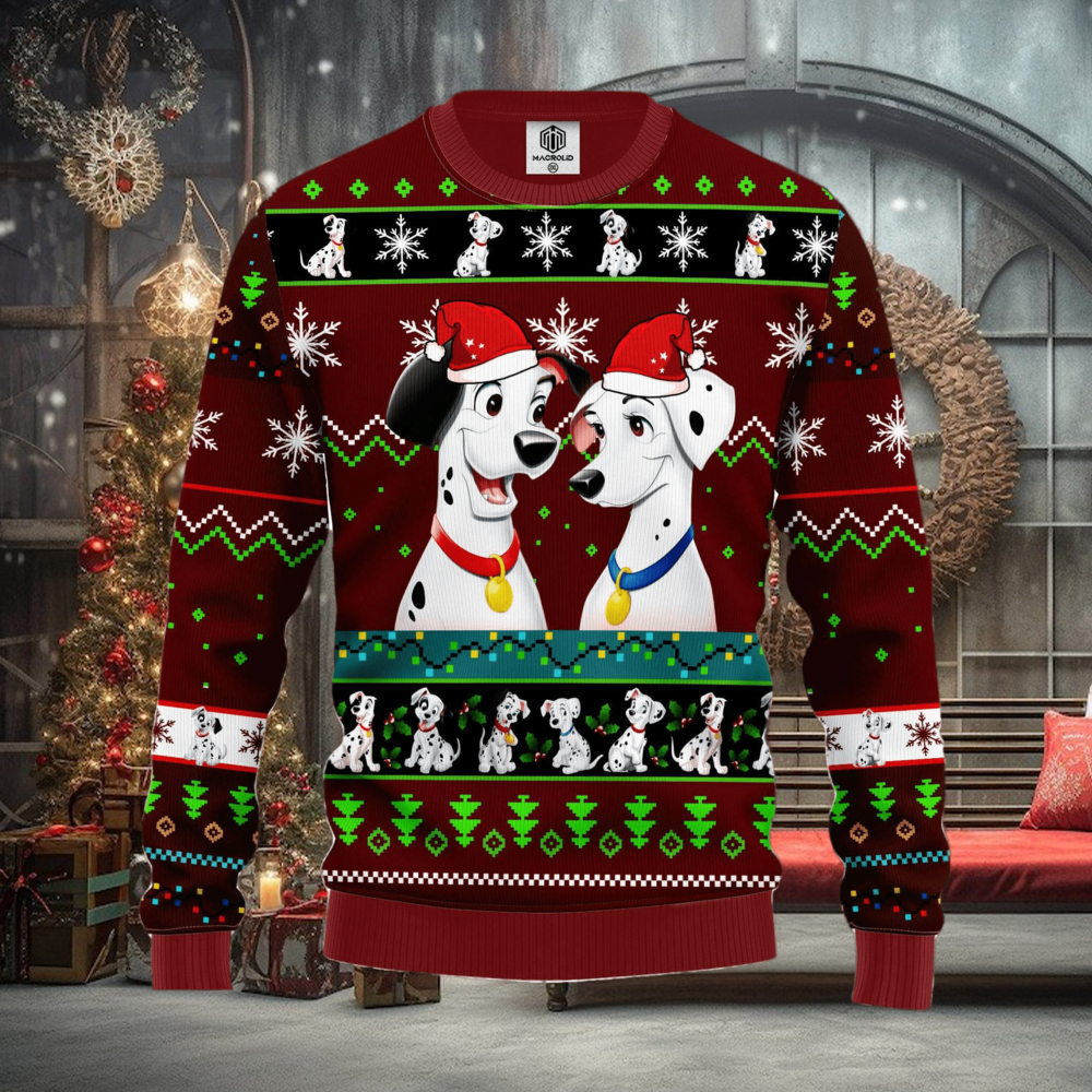 101 Dalmatians Ugly Christmas Sweater Red Ideas For Men Women 101 Dalmatians Ugly Christmas Sweater Red Ideas For Men Women
