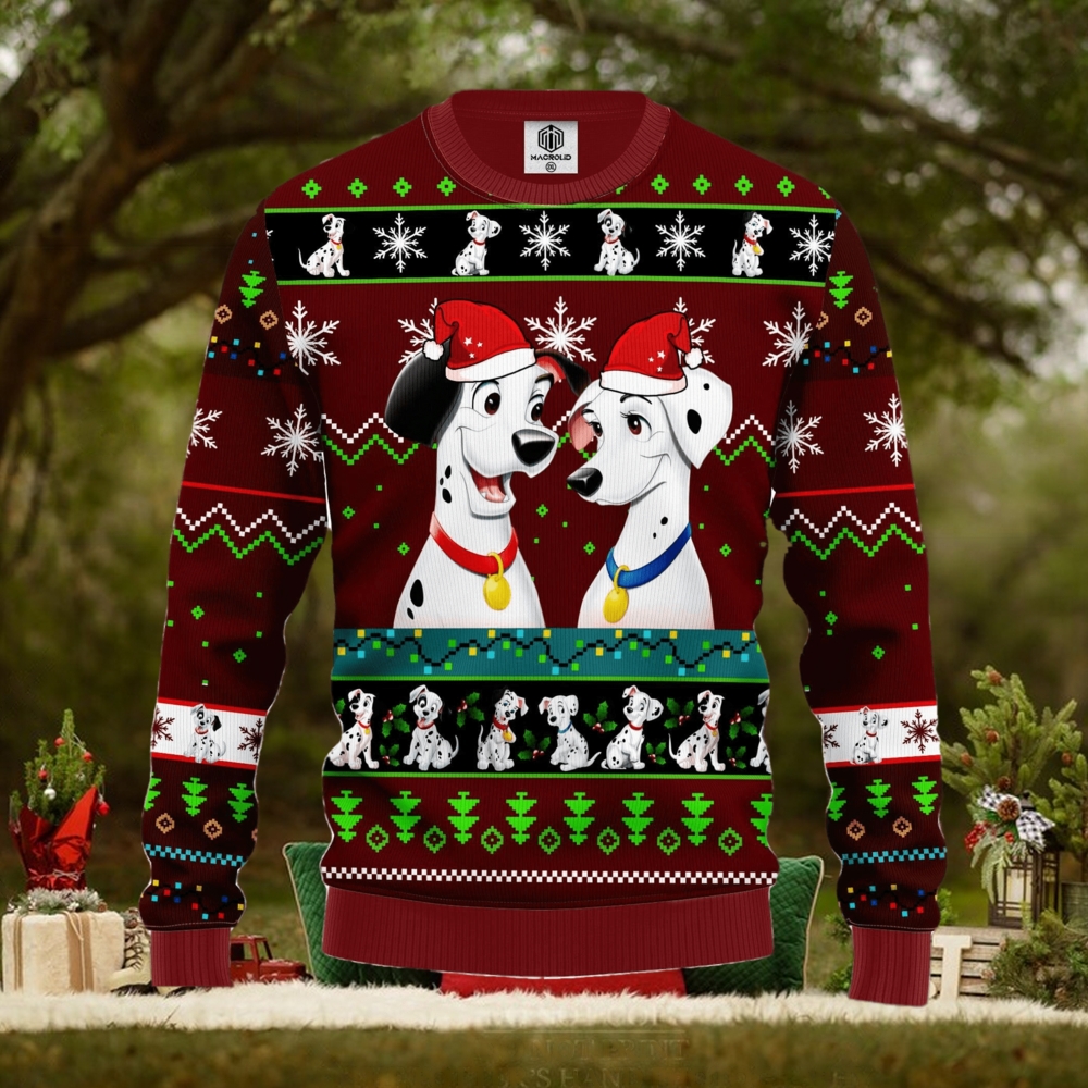 101 Dalmatians Ugly Christmas Sweater Red Ideas For Men Women 101 Dalmatians Ugly Christmas Sweater Red Ideas For Men Women