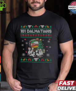 101 Dalmatians Watching TV Ugly Christmas Shirt