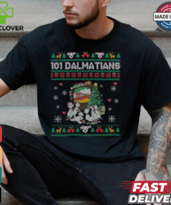 101 Dalmatians Watching TV Ugly Christmas Shirt