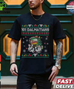101 Dalmatians Watching TV Ugly Christmas Shirt