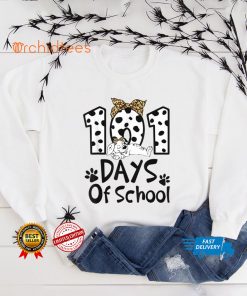 101 Days Of School Dalmatian Dog Boys Girls 100 Days Smarter T Shirt