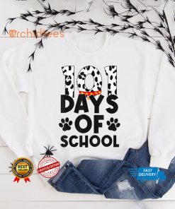 101 Days Of School Today Tee Funny Pet Lover Dalmatian T Shirt