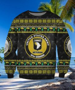 101 St Airborne Division Veteran Unisex Ugly Christmas Sweater