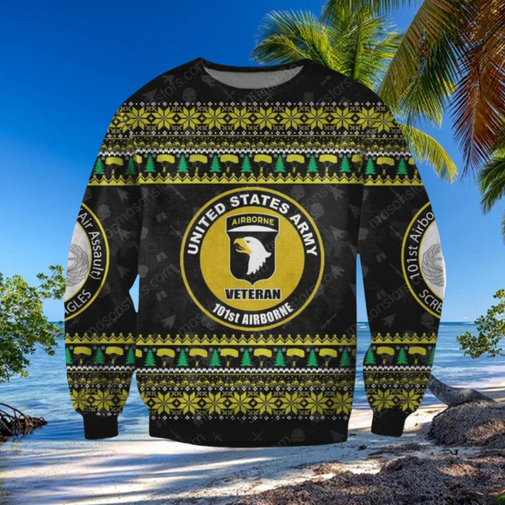101 St Airborne Division Veteran Unisex Ugly Christmas Sweater 101 St Airborne Division Veteran Unisex Ugly Christmas Sweater