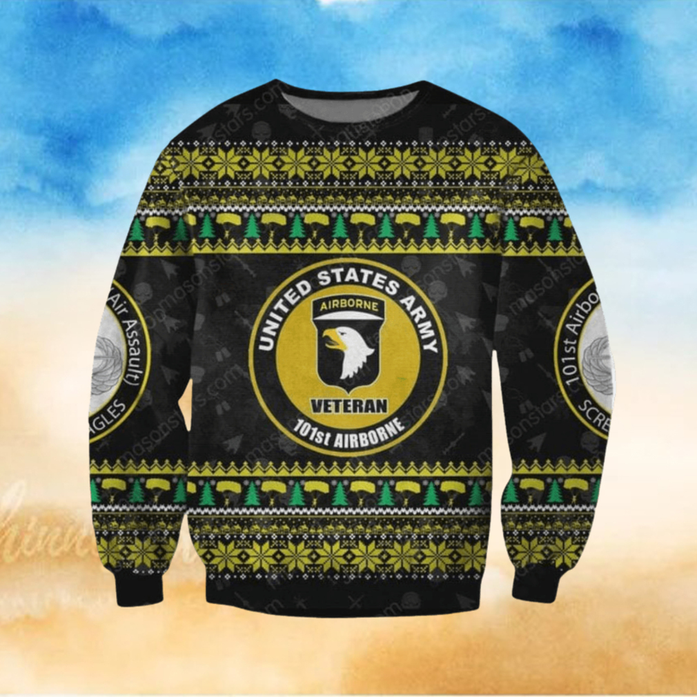 101 St Airborne Division Veteran Unisex Ugly Christmas Sweater 101 St Airborne Division Veteran Unisex Ugly Christmas Sweater
