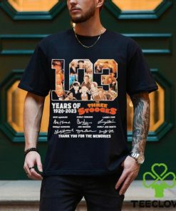 103 Years Of 1920 – 2023 The Three Stooges Signed Thank You For The Memories T Shirt