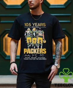 105 Years 1919 2024 Green Bay Packers Thank You For The Memories Signatures Shirt