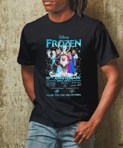10th Anniversary 2013 2023 Disney Frozen Thank You For The Memories Signatures Shirt