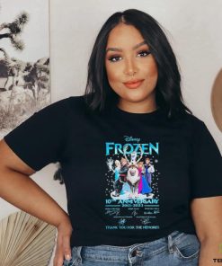 10th Anniversary 2013 2023 Disney Frozen Thank You For The Memories Signatures Shirt