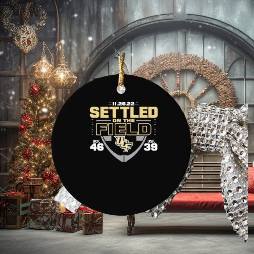 11 26 22 Settled On The Field UCF Knights 46 39 South Florida Bulls Ornament Christmas