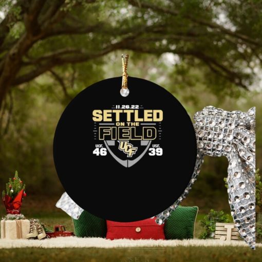 11 26 22 Settled On The Field UCF Knights 46 39 South Florida Bulls Ornament Christmas