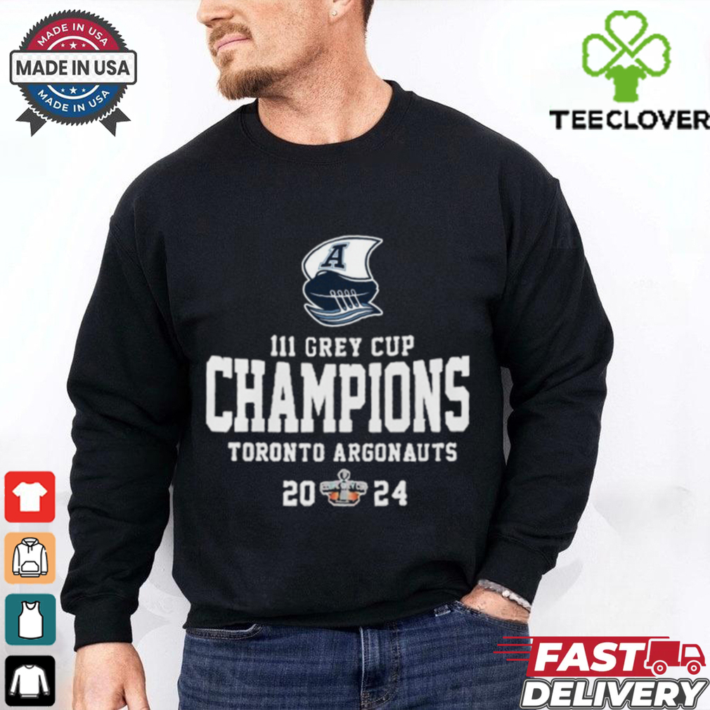 111th Grey Cup Champions Toronto Argonauts Football Club 2024 Logo Shirt 111th Grey Cup Champions Toronto Argonauts Football Club 2024 Logo Shirt