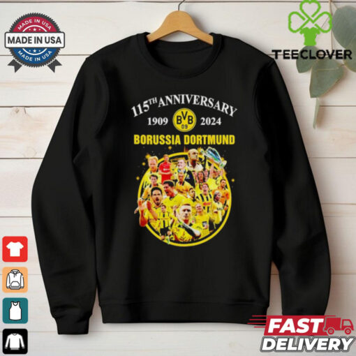 115th Anniversary Borussia Dortmund 1909 2024 team players hoodie, sweater, longsleeve, shirt v-neck, t-shirt