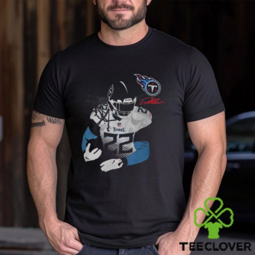 Licensed Gear Nfl Tennessee Titans Derrick Henry Navy Player T Shirt