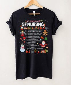 12 Days Of Nursing Christmas T Shirt