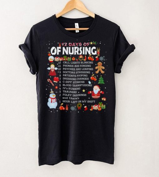 12 Days Of Nursing Christmas T Shirt