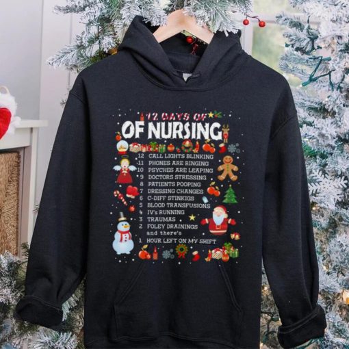 12 Days Of Nursing Christmas T Shirt