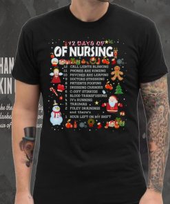 12 Days Of Nursing Christmas T Shirt