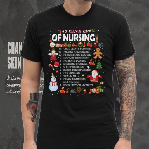 12 Days Of Nursing Christmas T Shirt