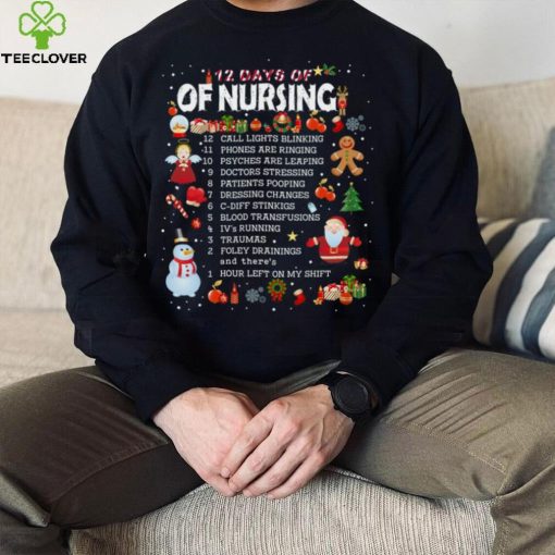 12 Days Of Nursing Christmas T Shirt