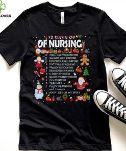 12 Days Of Nursing Christmas T Shirt